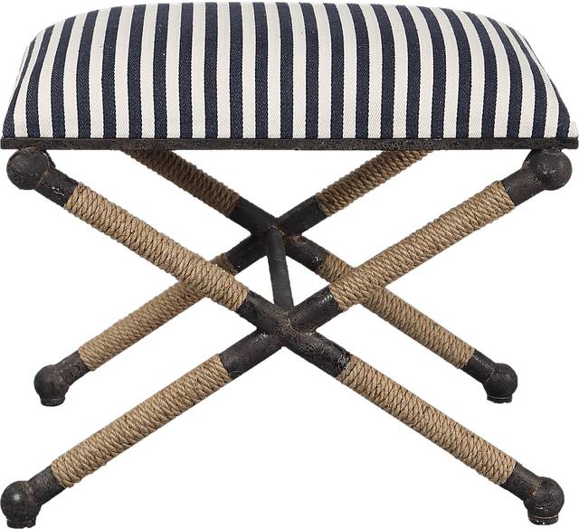 Belsfield Navy Accent Bench - Thumbnail - Image 2