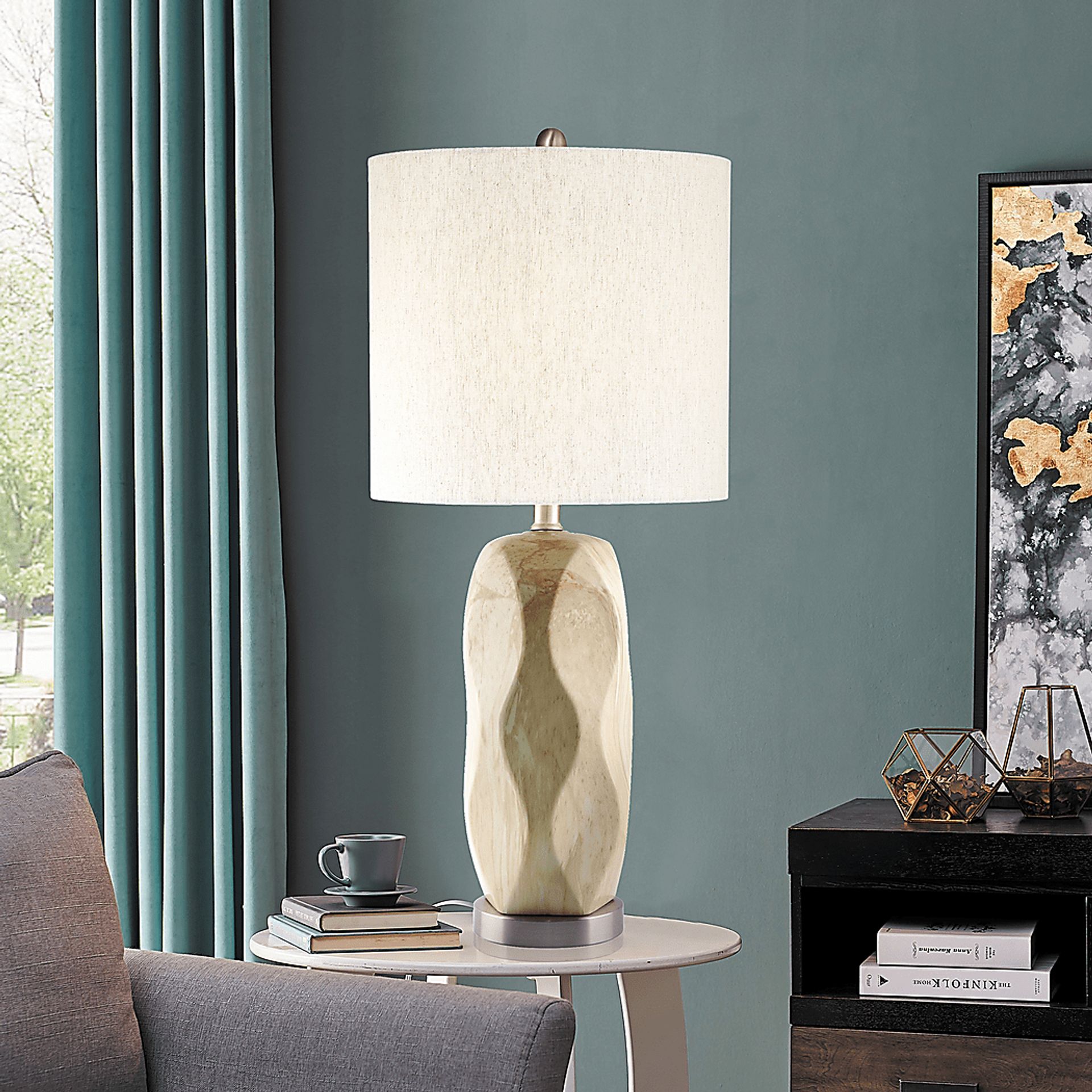 Belvedere Bay Sandstone Table Lamp - Image 4