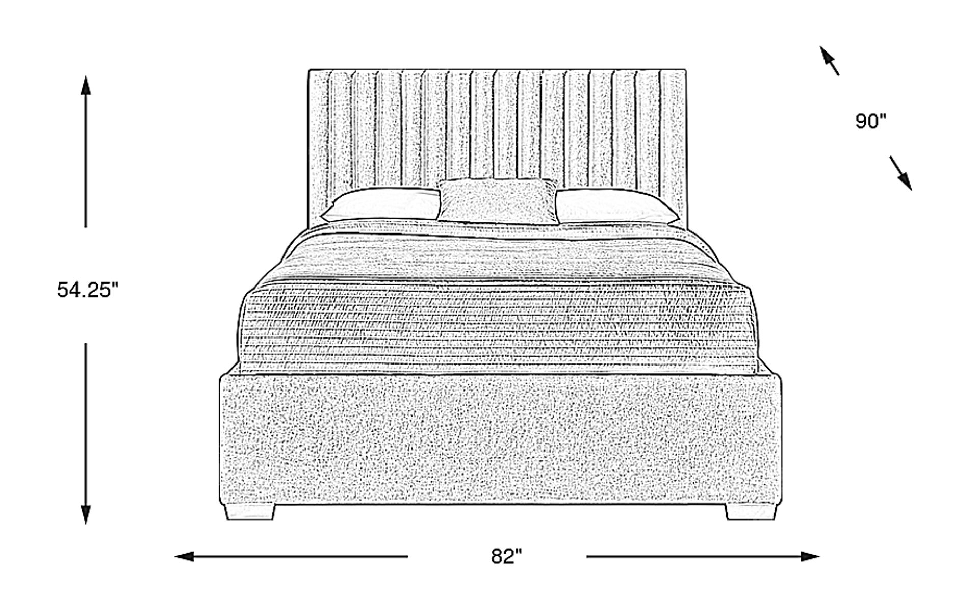 Dimension Image. Please refer to the Dimension Tab on this page for dimension details.