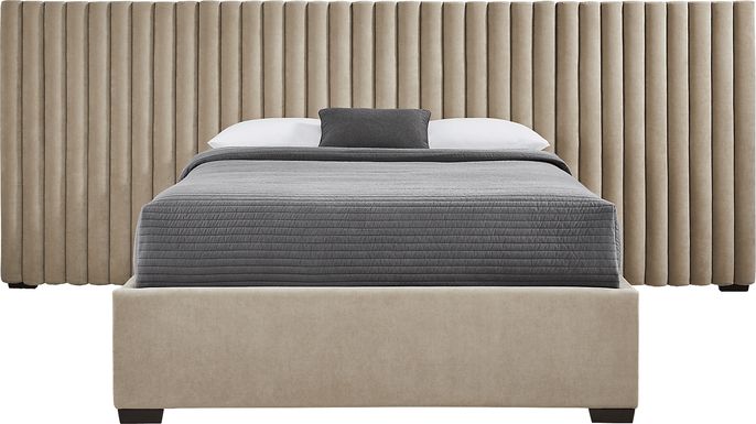 Belvedere Beige 4 Pc King Upholstered Wall Bed