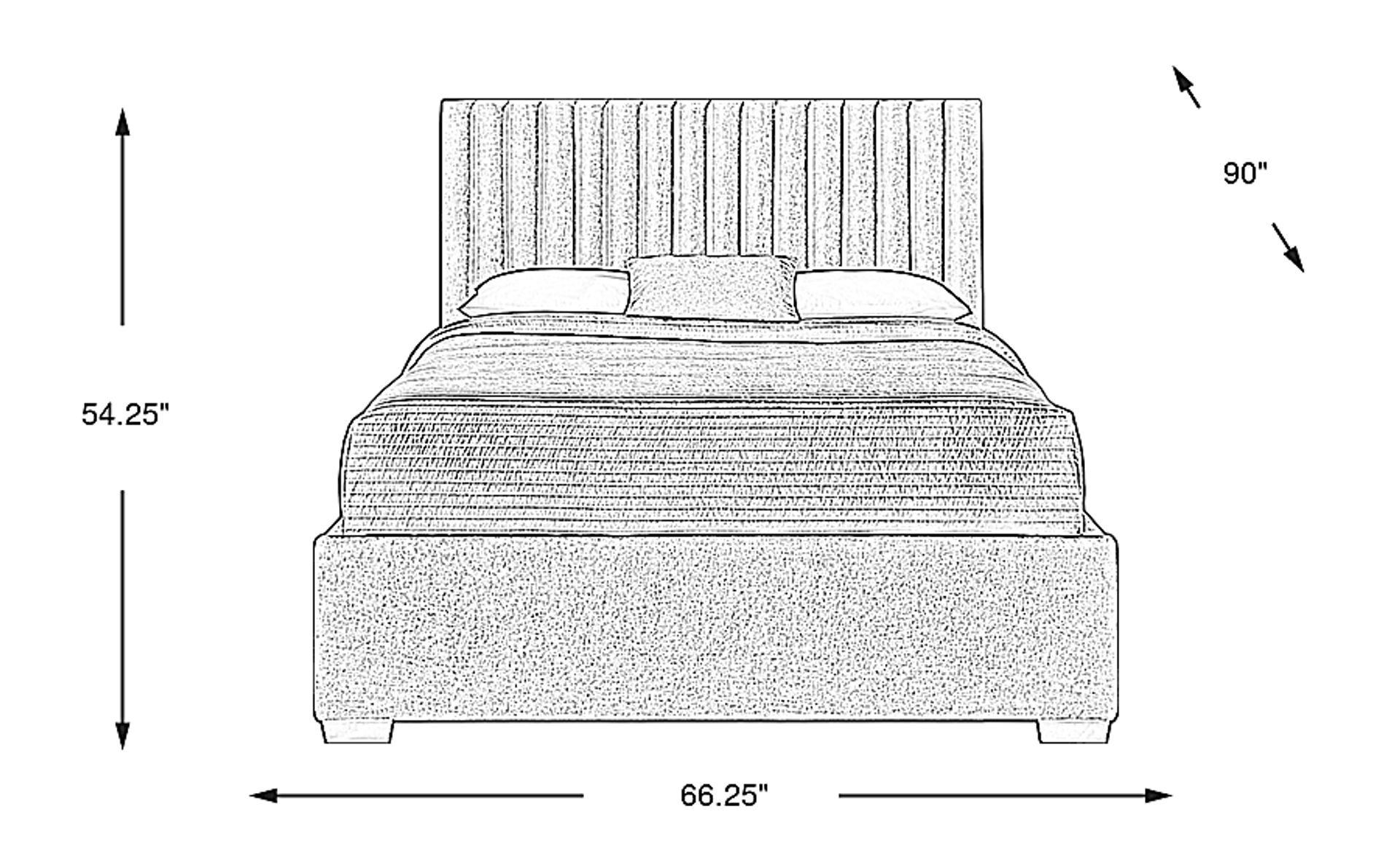 Dimension Image. Please refer to the Dimension Tab on this page for dimension details.