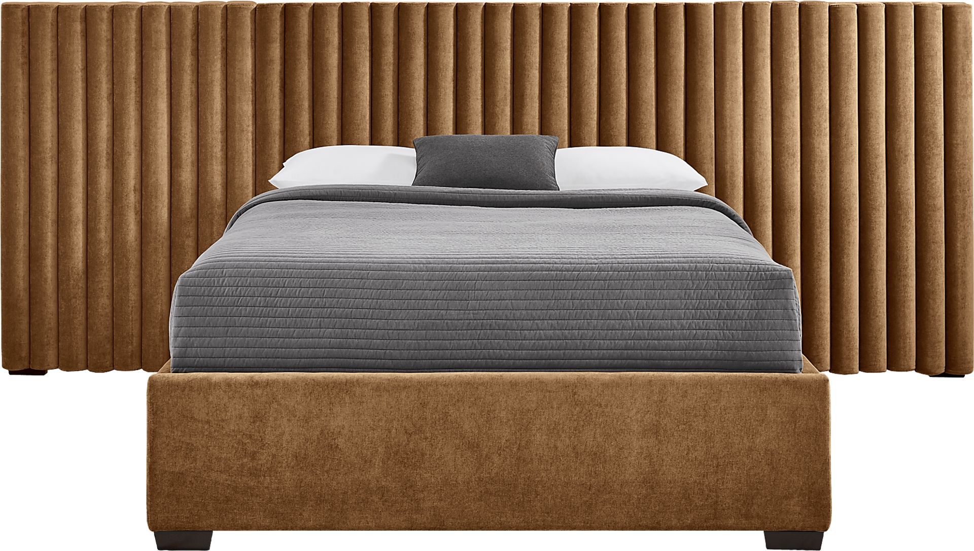 Belvedere Cognac 4 Pc Queen Upholstered Wall Bed - Image 1