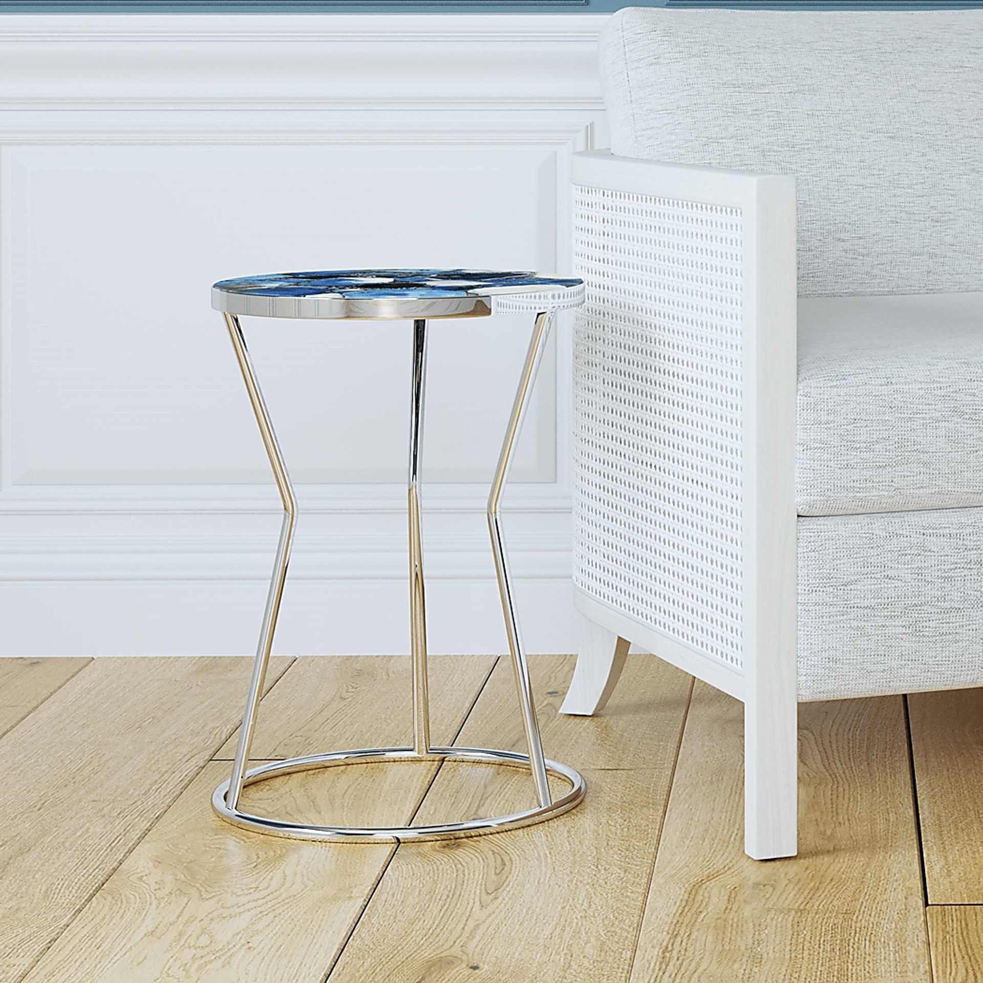 Belvidere Silver Accent Table - Image 2