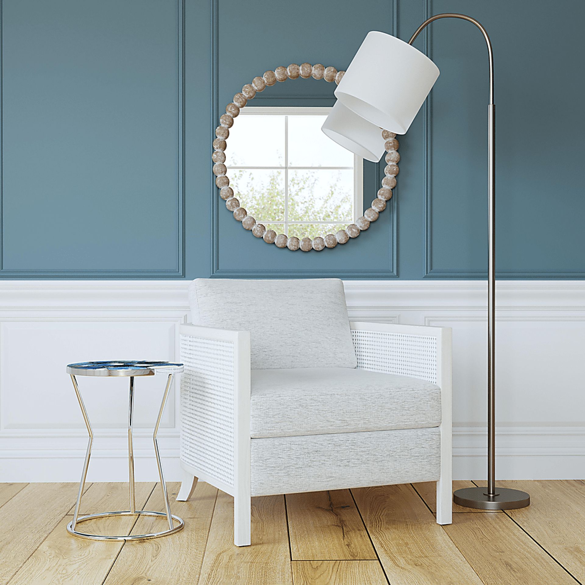 Belvidere Silver Accent Table - Image 3