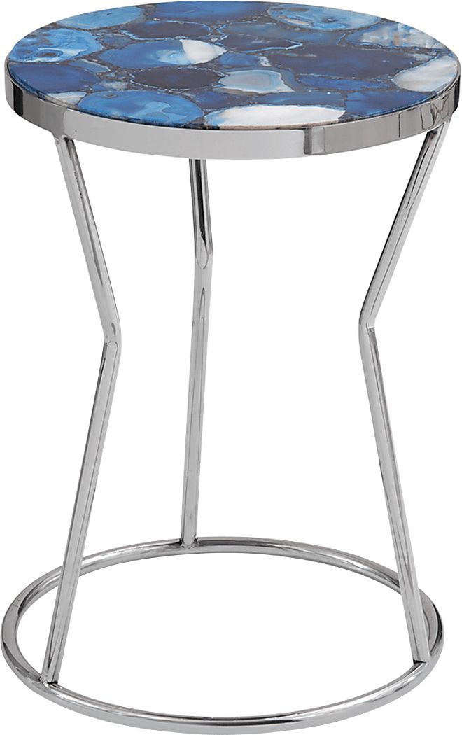 Belvidere Silver Accent Table - Thumbnail 3