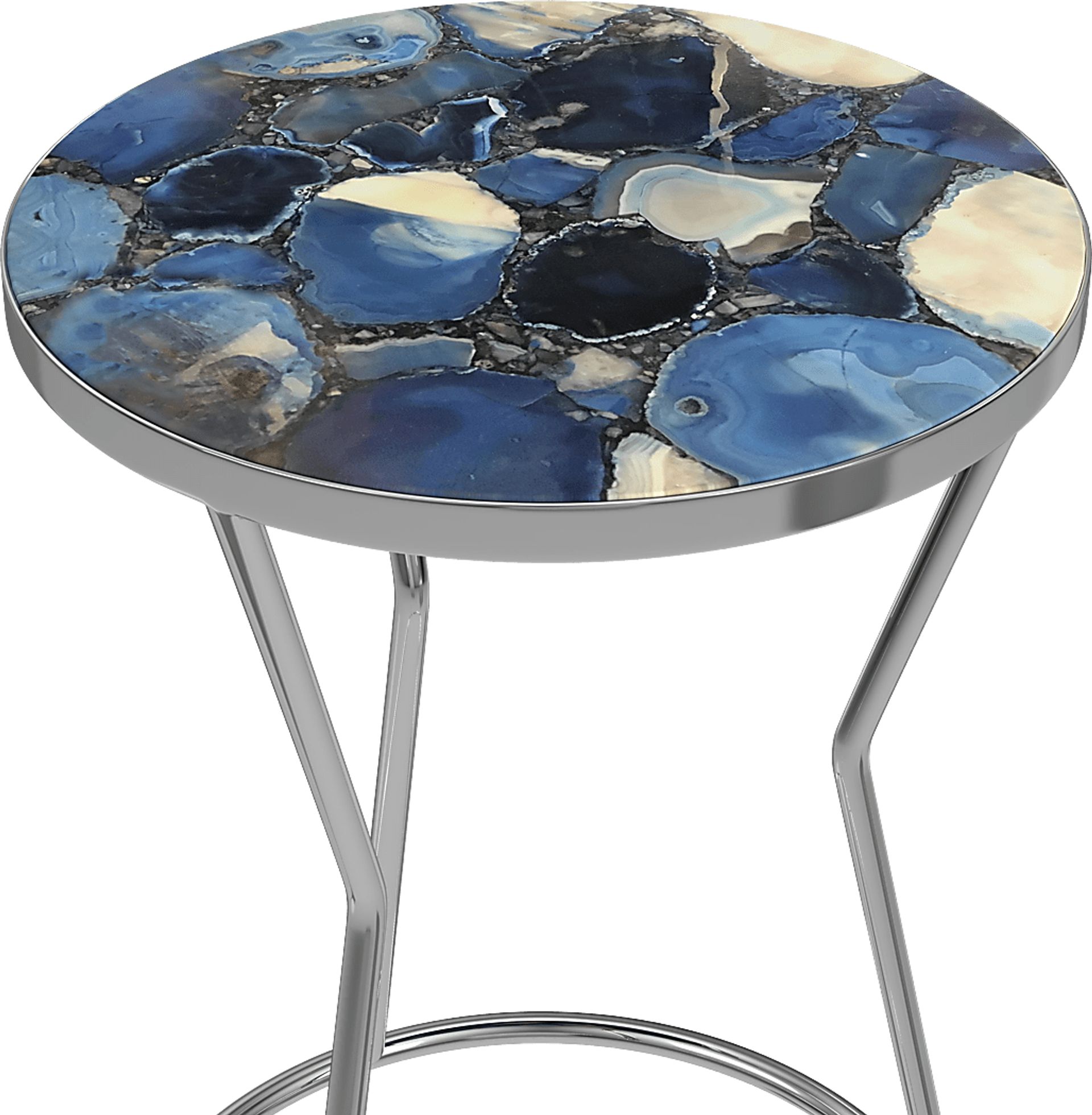 Belvidere Silver Accent Table - Image 5