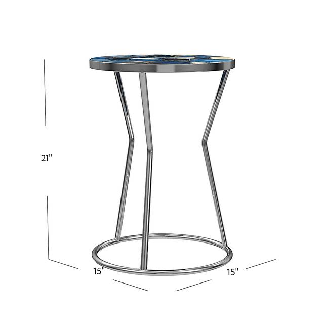 Belvidere Silver Accent Table - Thumbnail - Image 6