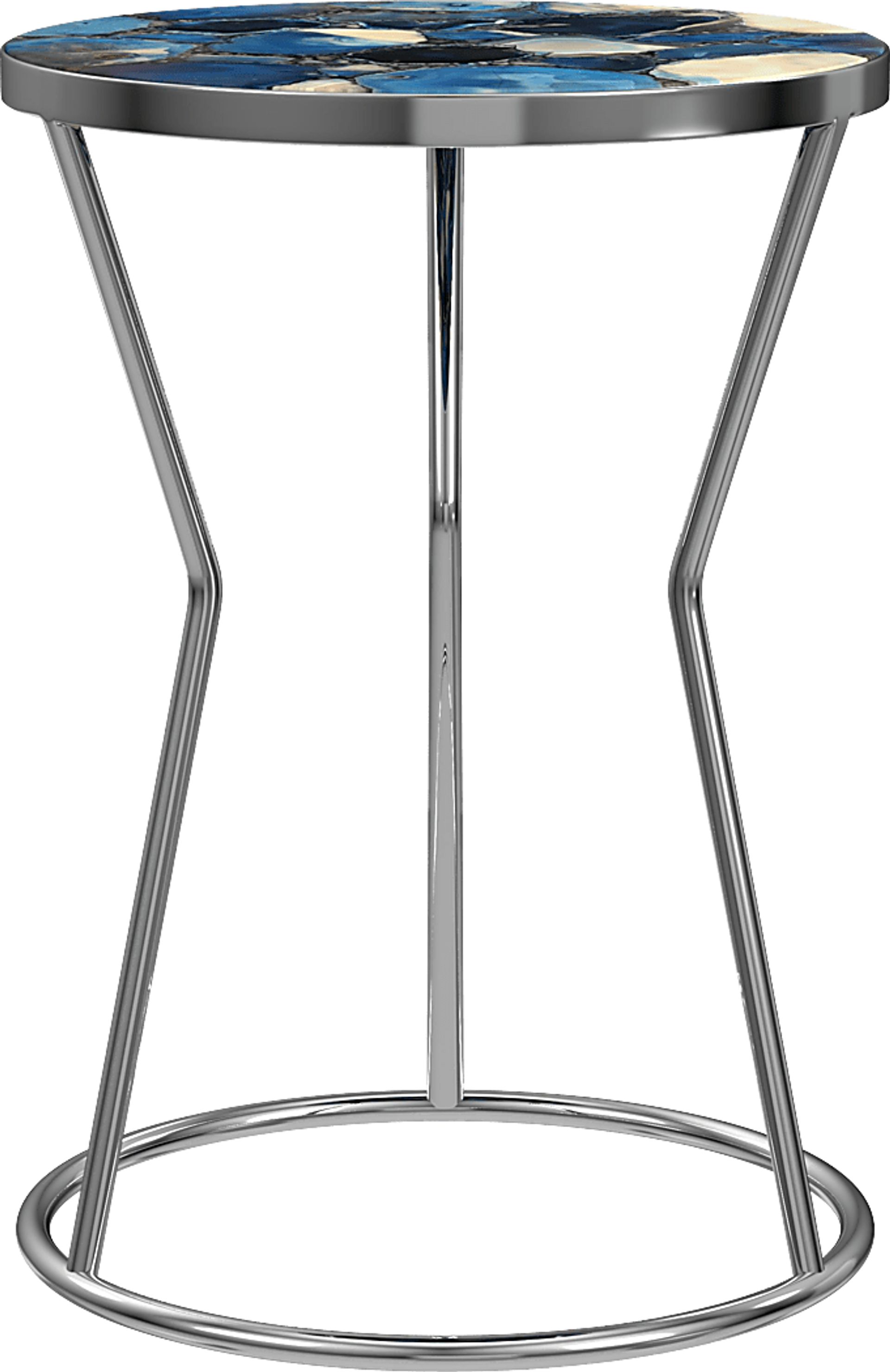 Belvidere Silver Accent Table - Image 1