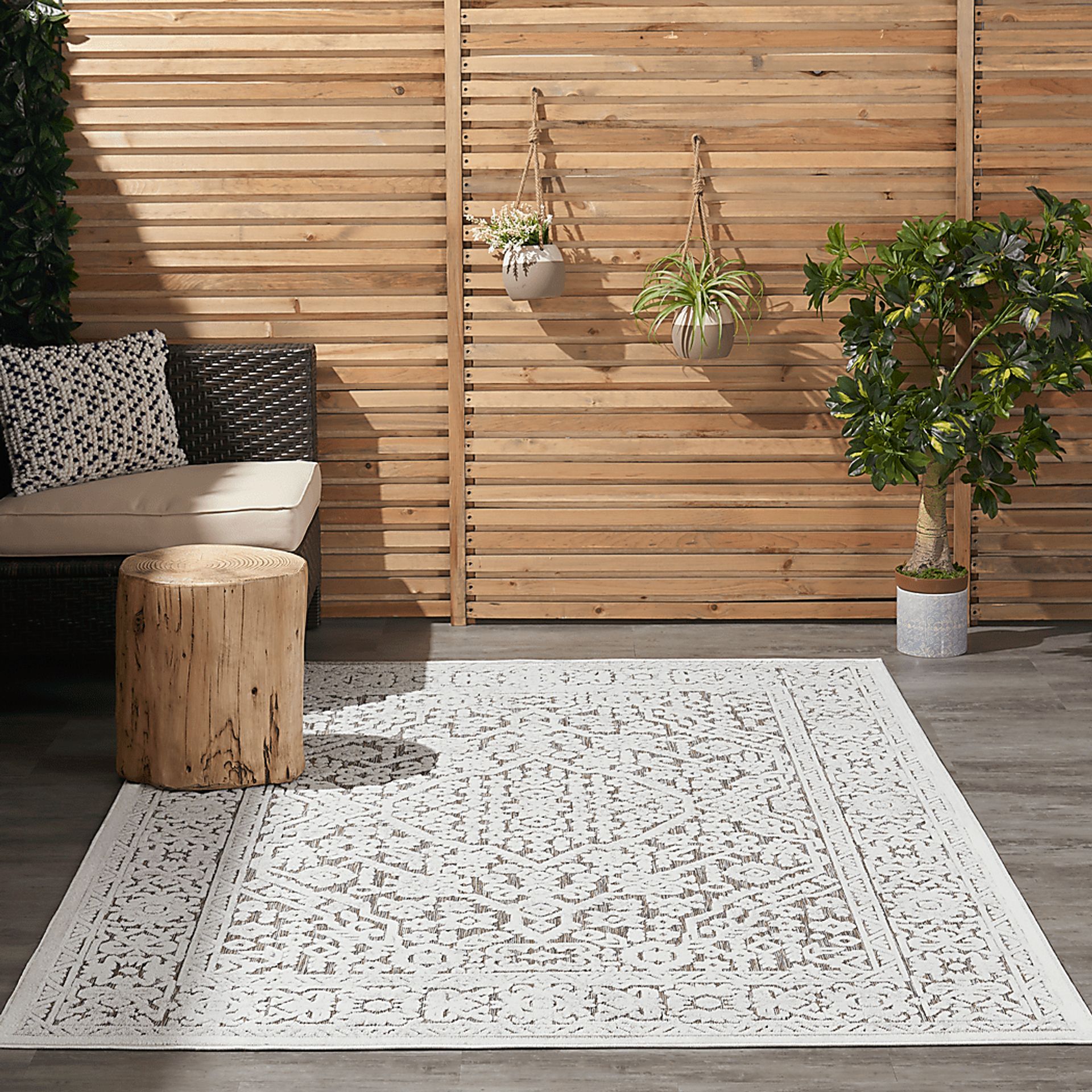 Belvie Beige 8' x 11' Indoor/Outdoor Rug - Image 11