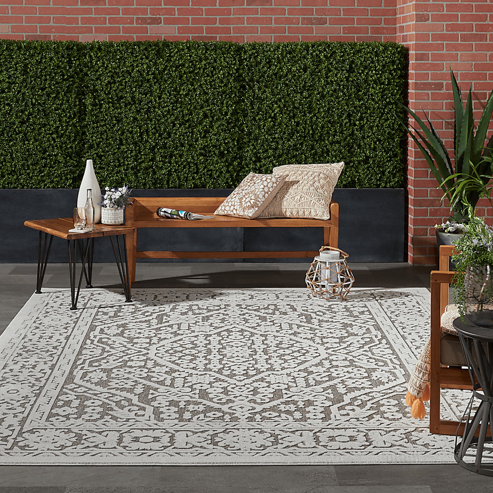 Belvie Beige 8' x 11' Indoor/Outdoor Rug - Image 9