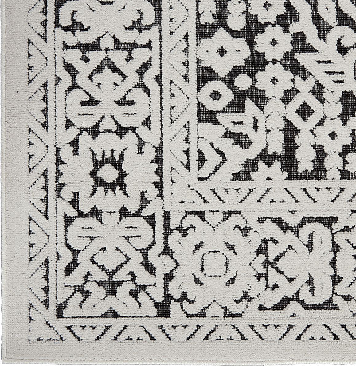 Belvie Dark Gray 5' x 7' Indoor/Outdoor Rug Rooms To Go