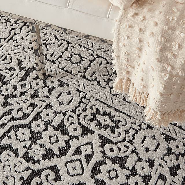 Belvie Dark Gray 5' x 7' Indoor/Outdoor Rug - Thumbnail - Image 8