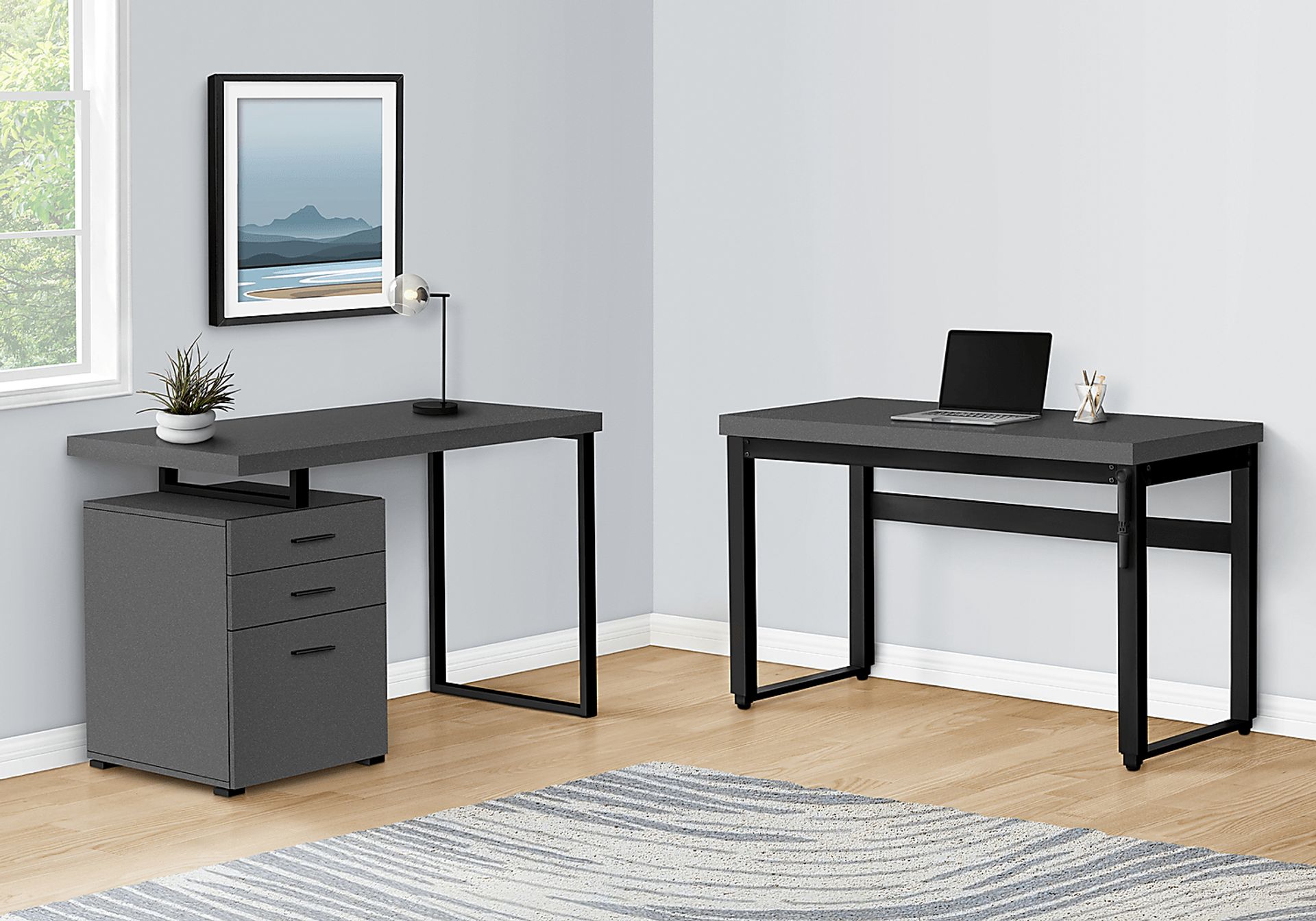 Benbow Gray Desk - Image 14