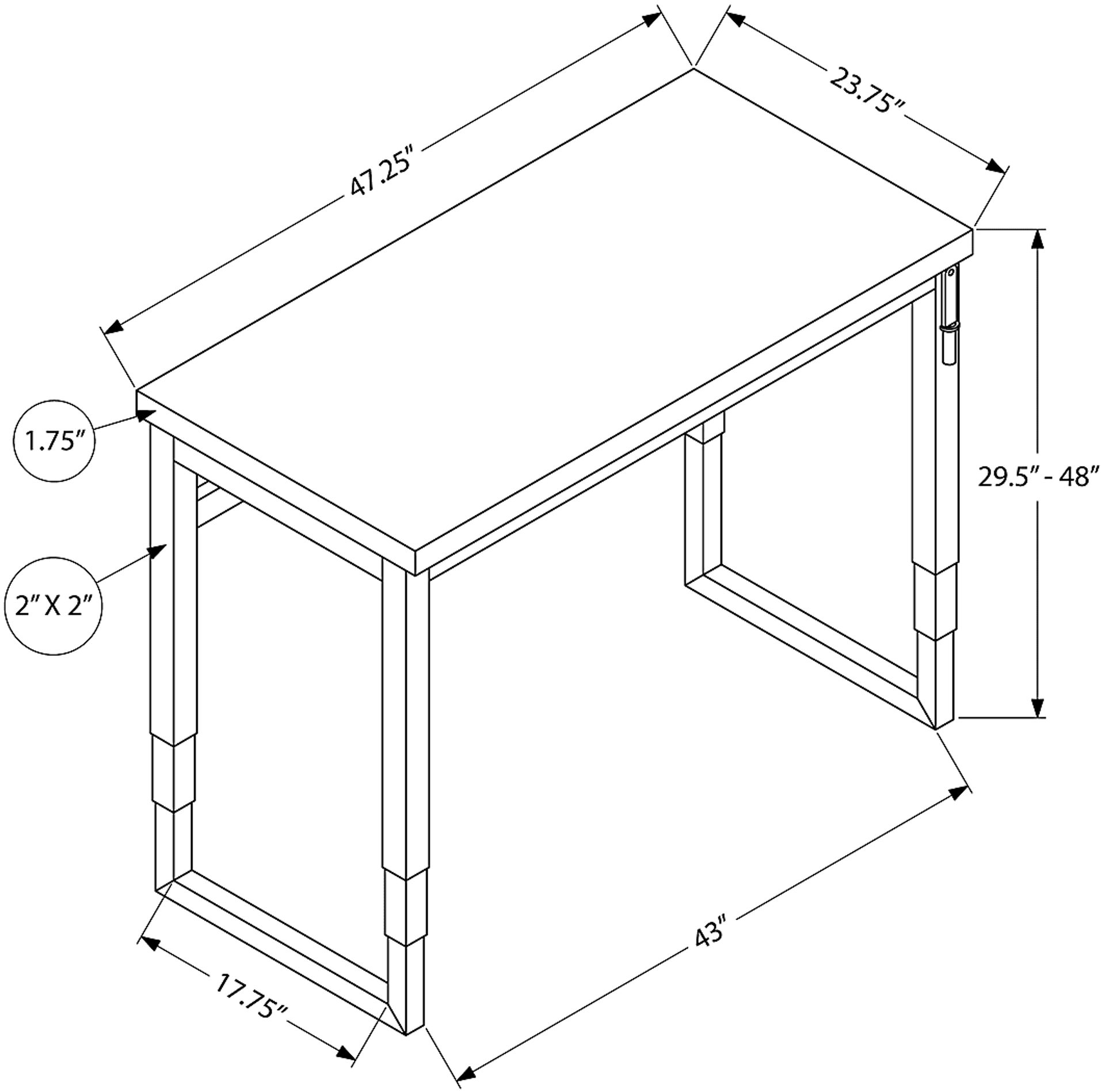 Benbow Gray Desk - Image 17