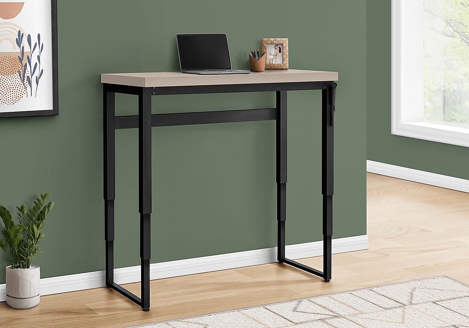 Benbow Taupe Desk - Thumbnail 4