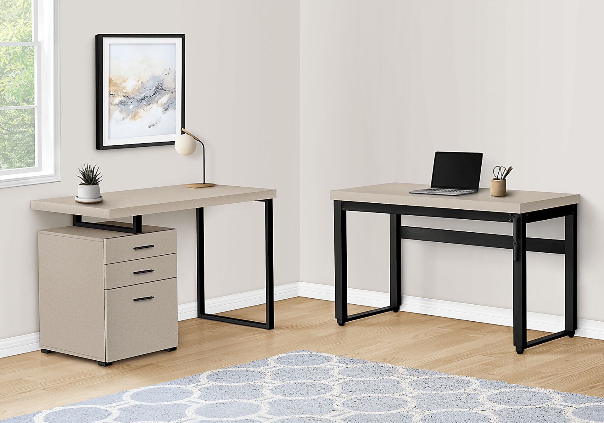 Benbow Taupe Desk - Image 14