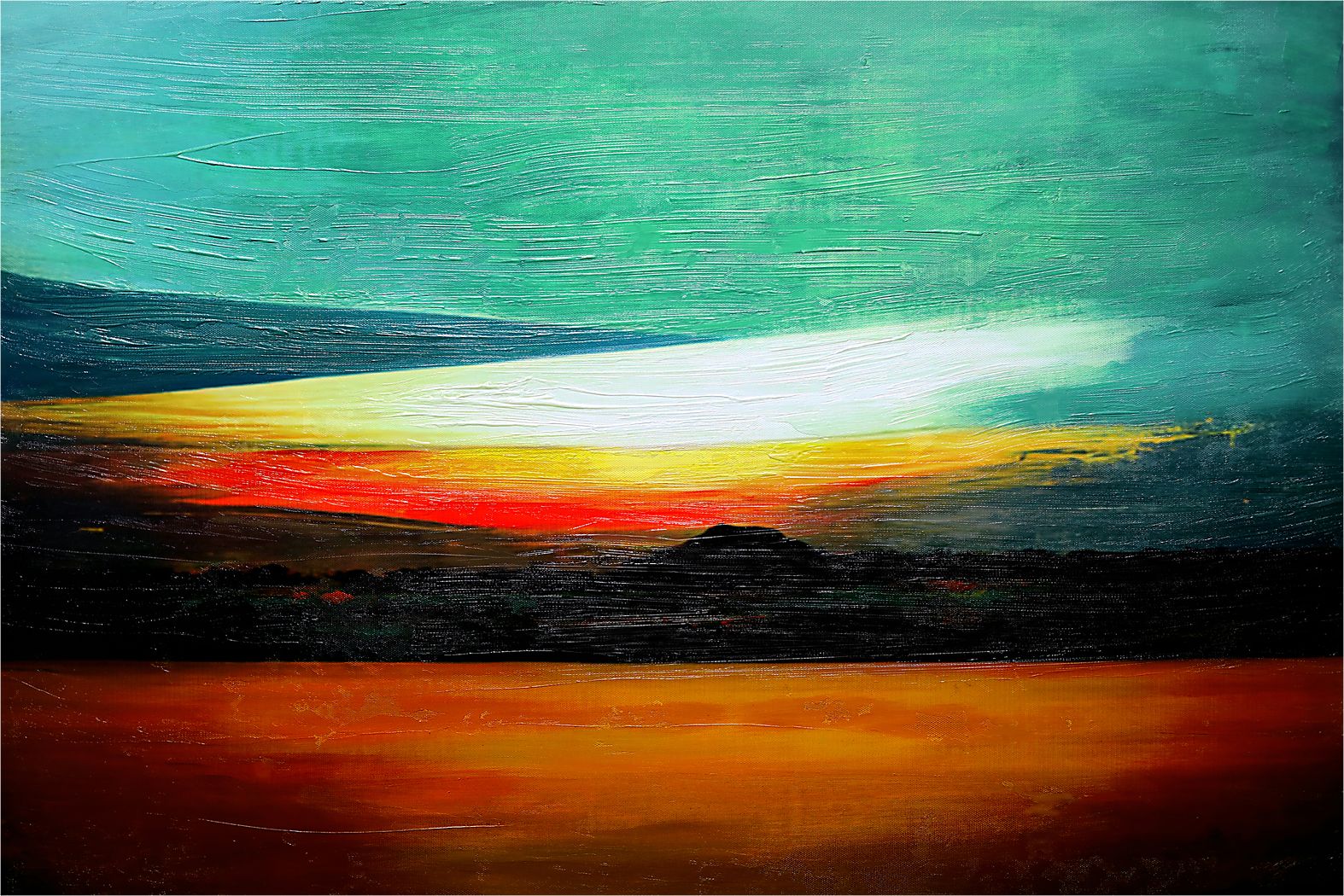 Benbridge I Teal Artwork