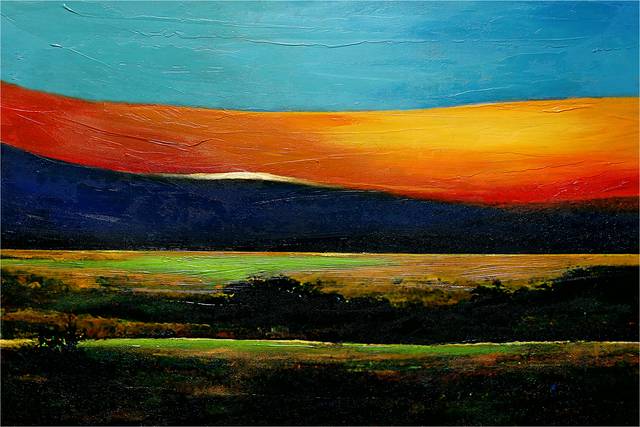 Benbridge II Teal Artwork - Thumbnail - Image 1