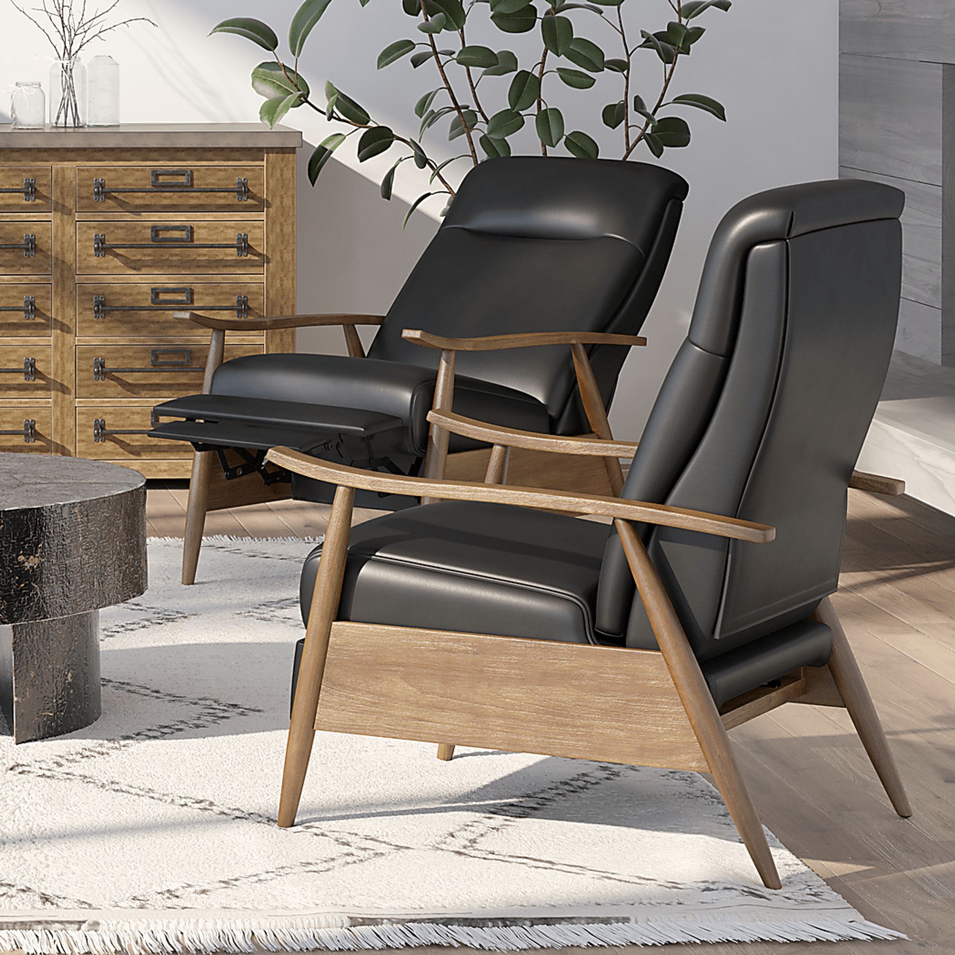Benbro Black Push Back Recliner - Image 13