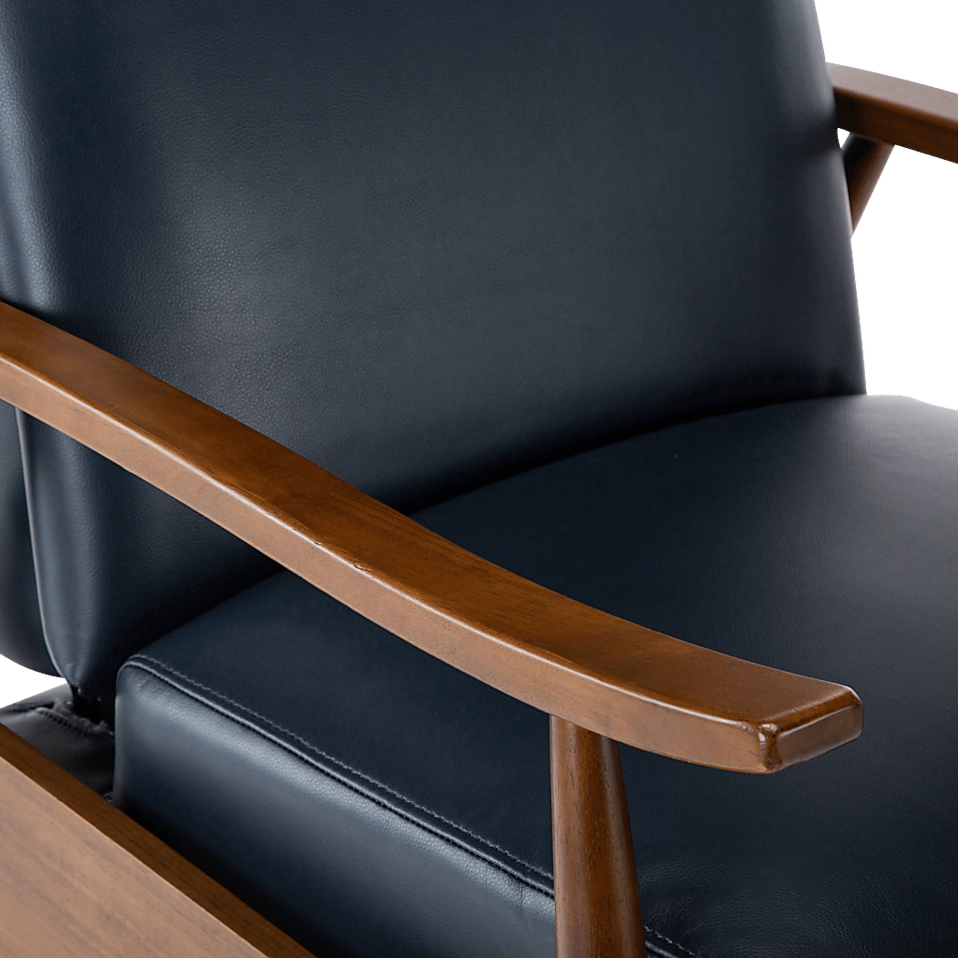 Benbro Blue Push Back Recliner - Image 10