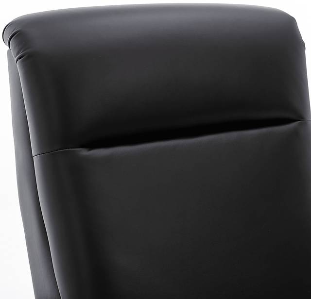Benbro II Black Leather Push Back Recliner - Thumbnail - Image 11