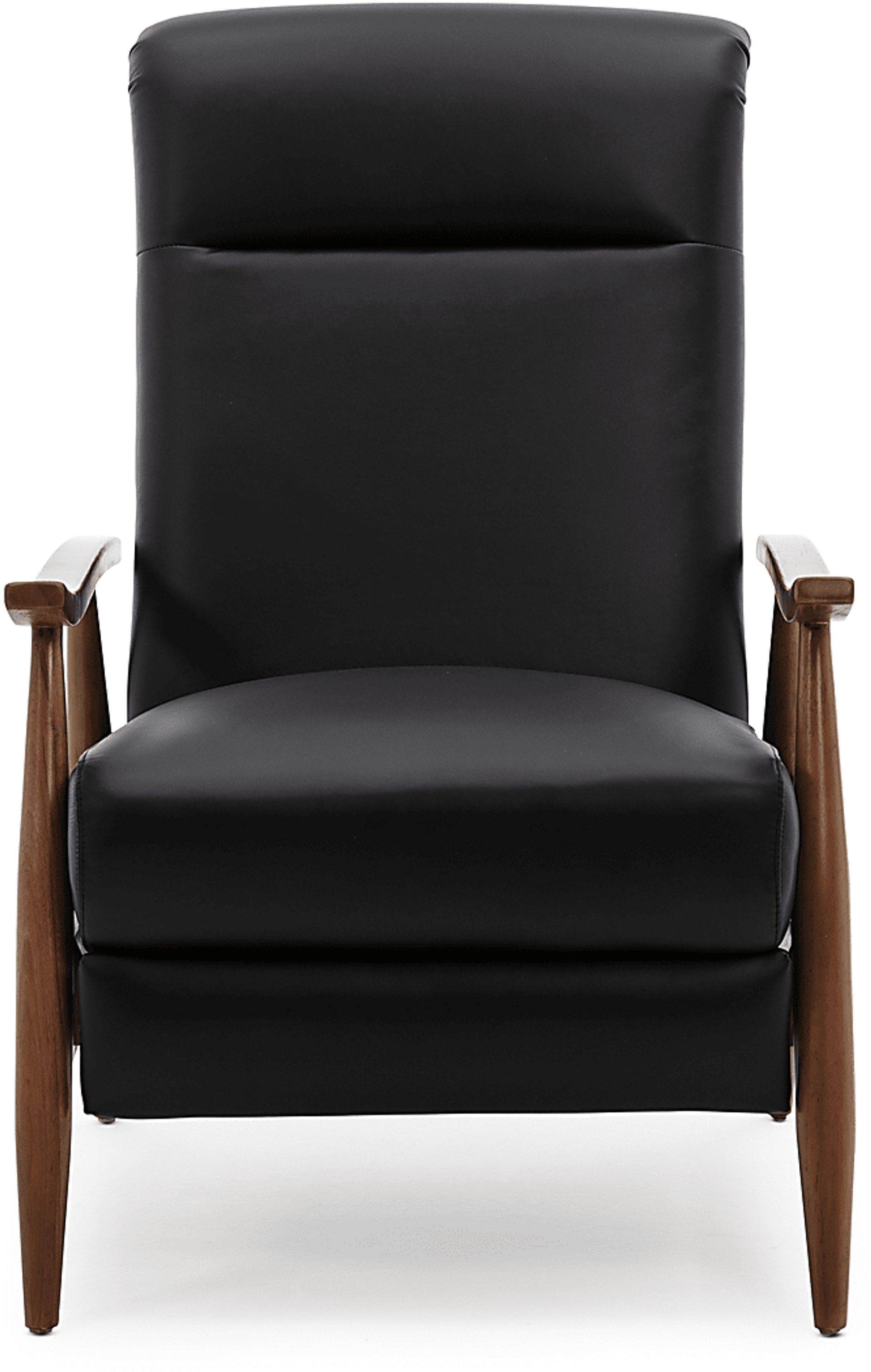 Benbro II Black Leather Push Back Recliner - Image 4