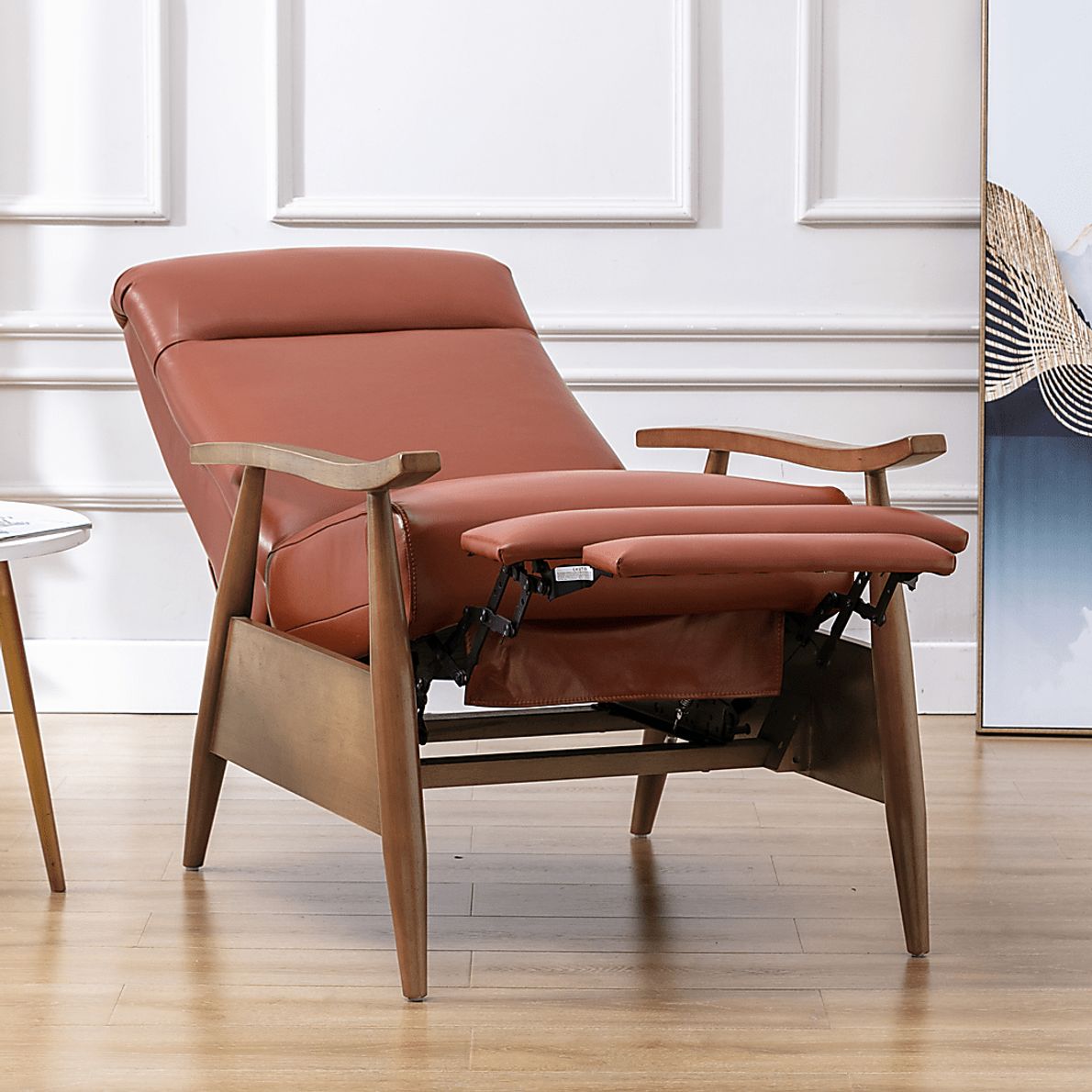 Benbro II Leather Push Back Recliner