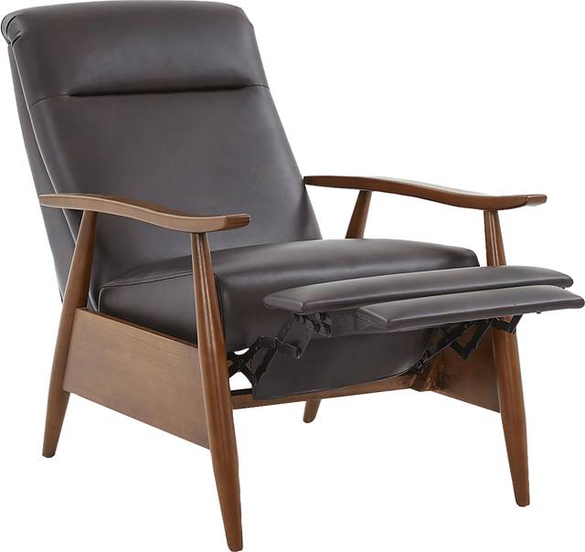 Benbro II Brown Push Back Recliner - Thumbnail - Image 5
