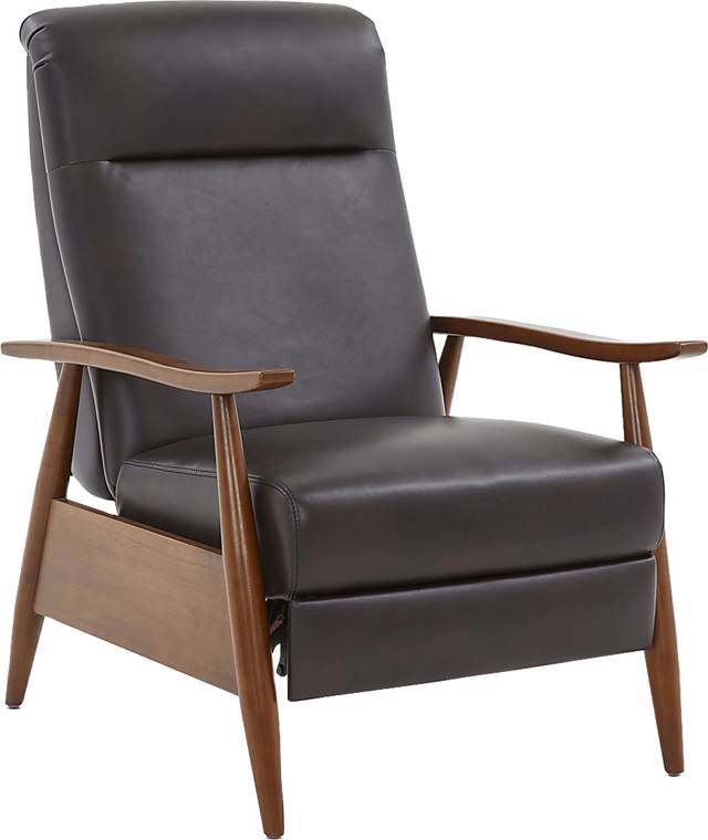 Benbro II Brown Push Back Recliner - Thumbnail - Image 1