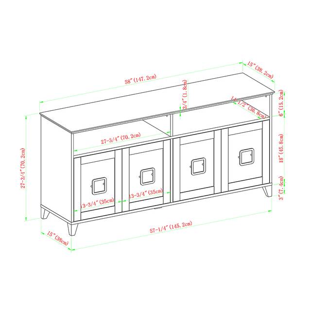 Bendemeer Beige 58 in. Console - Thumbnail - Image 5