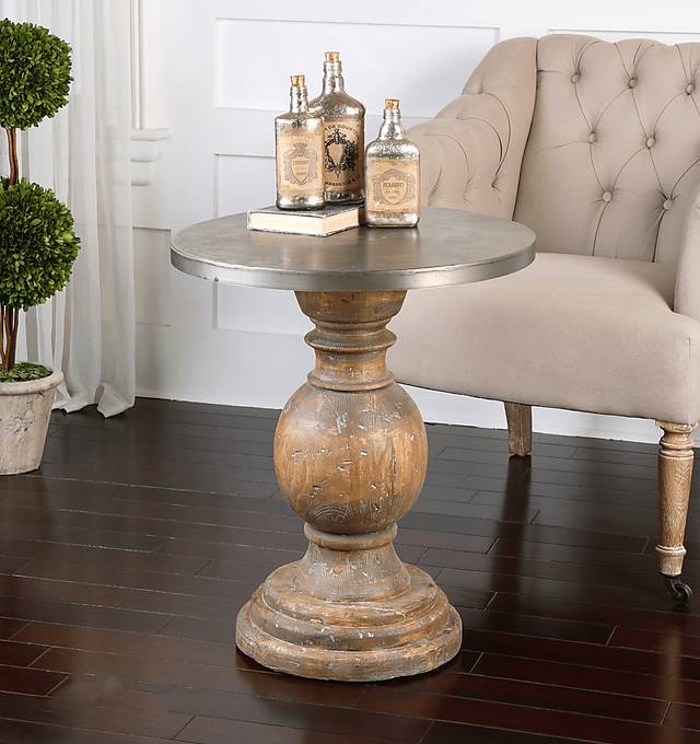 Bendye Silver Accent Table - Thumbnail - Image 3