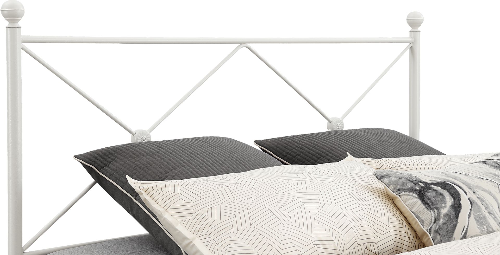 Benecia White Queen Bed - Image 2