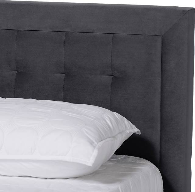 Beneden Gray Queen Platform Bed with Trundle - Thumbnail - Image 7