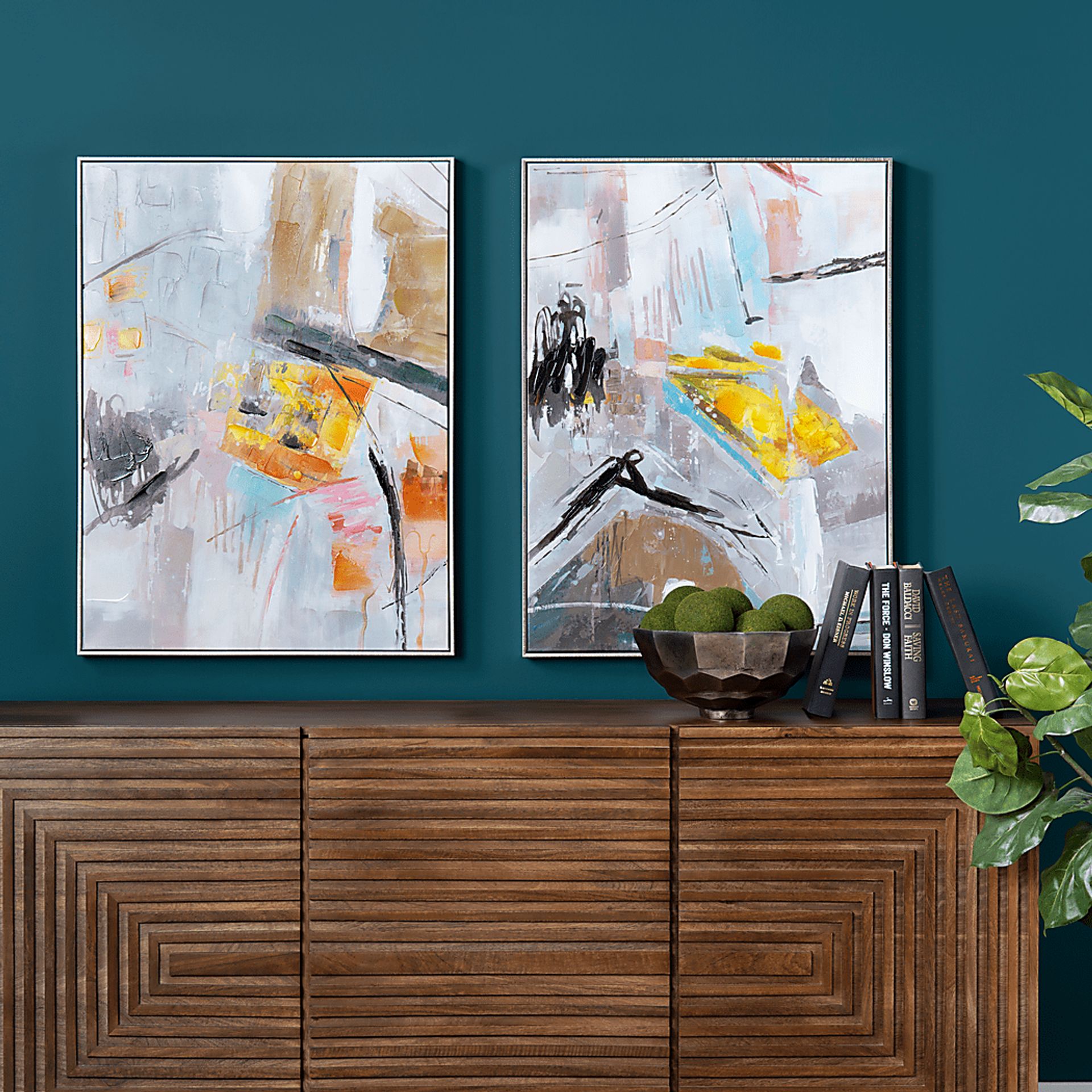 Benewah Yellow Artwork, Set of 2 - Image 2