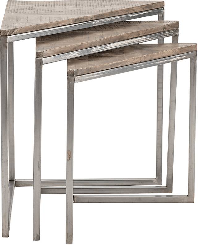 Benfert Gray Nesting Tables, Set of 3 - Thumbnail - Image 2