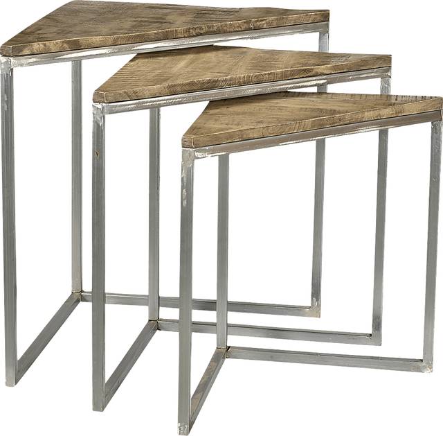 Benfert Gray Nesting Tables, Set of 3 - Thumbnail - Image 1