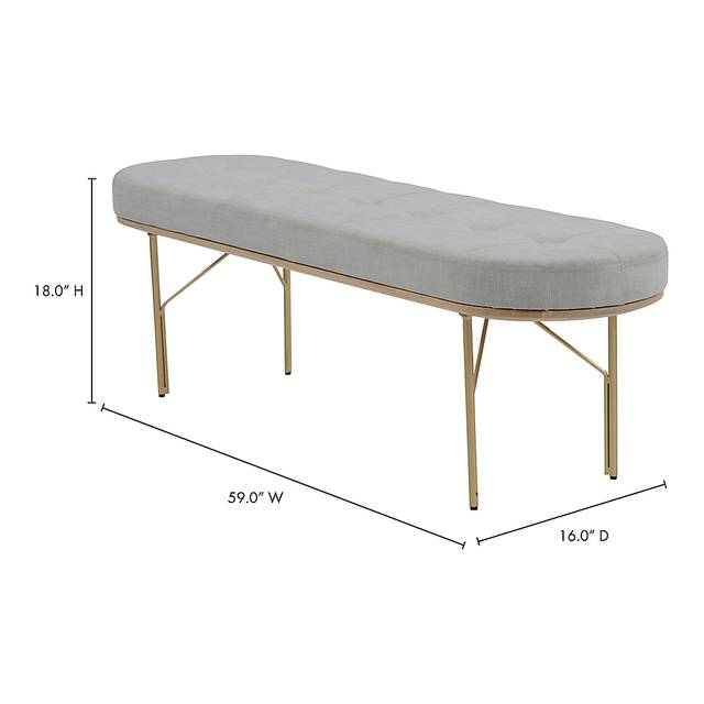 Benfield Gray Bench - Thumbnail - Image 4