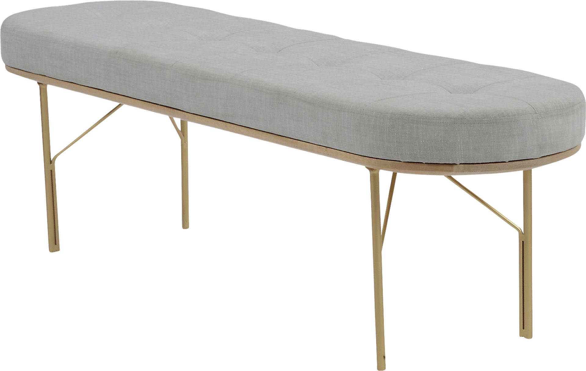 Benfield Gray Bench - Image 1