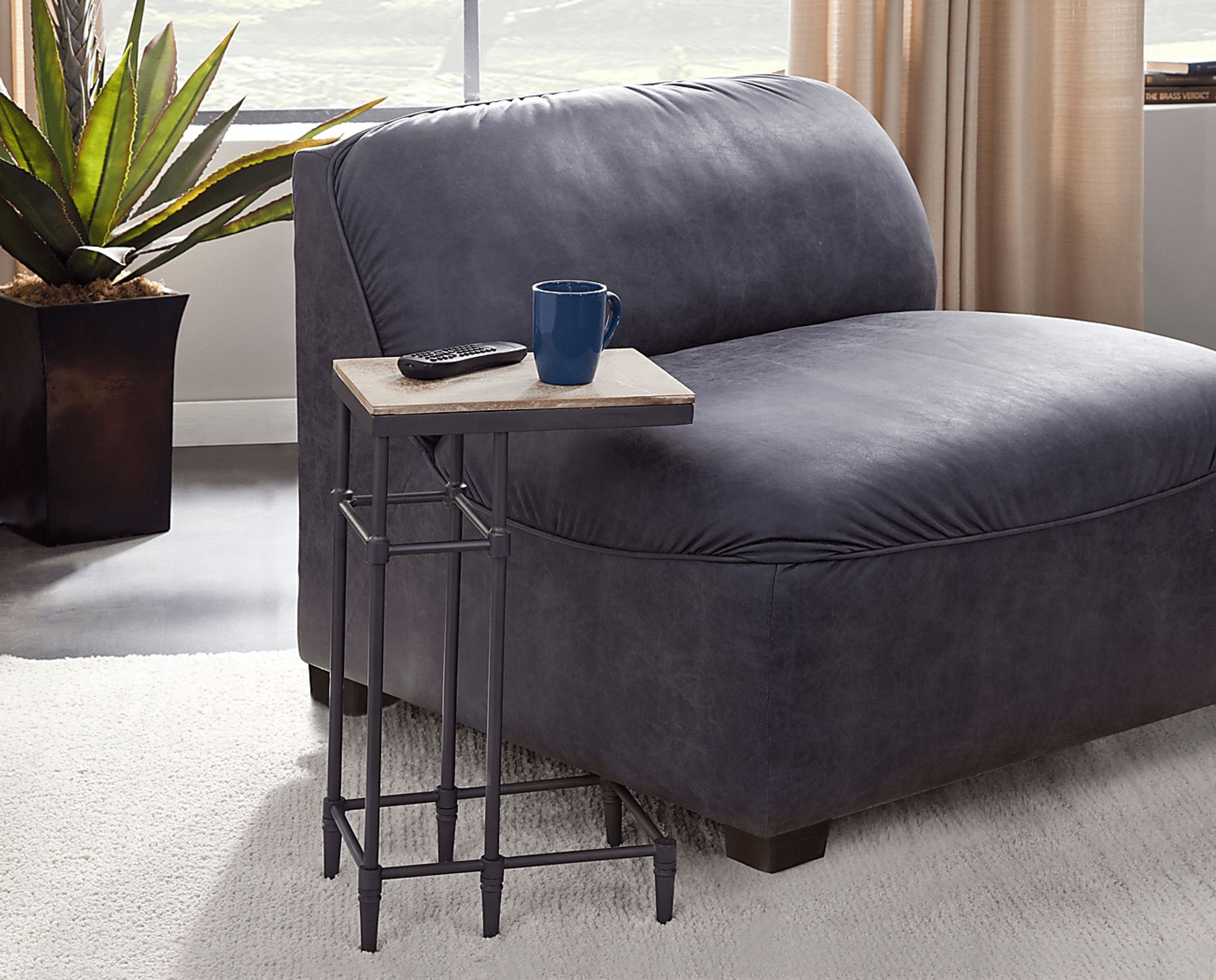Benga Brown Chairside Table - Image 2