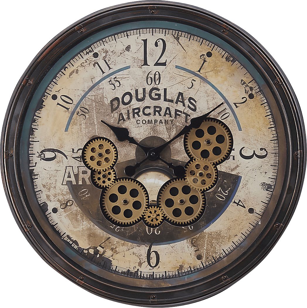 Benhogan Brown Wall Clock