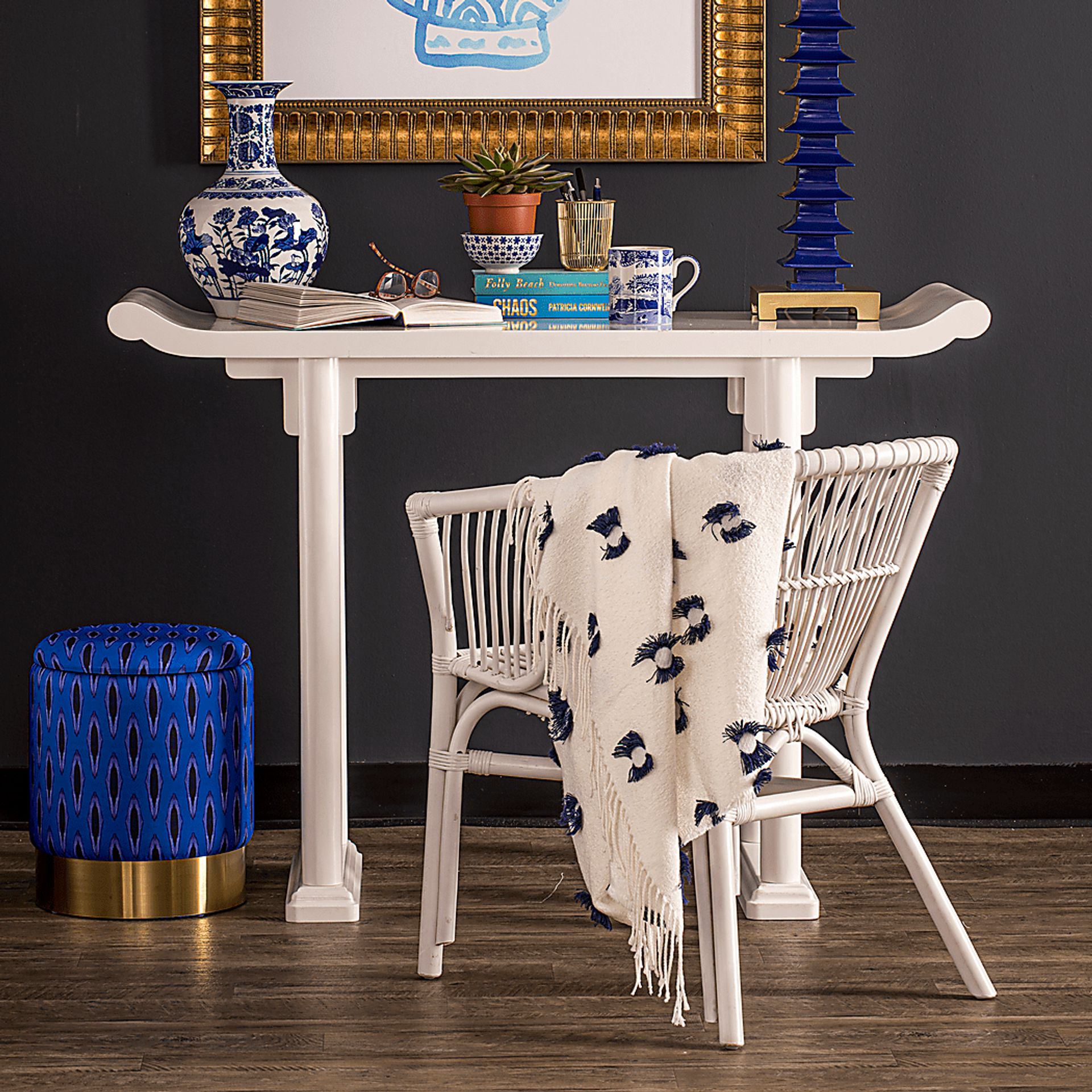 Benidorm White Console Table - Image 4