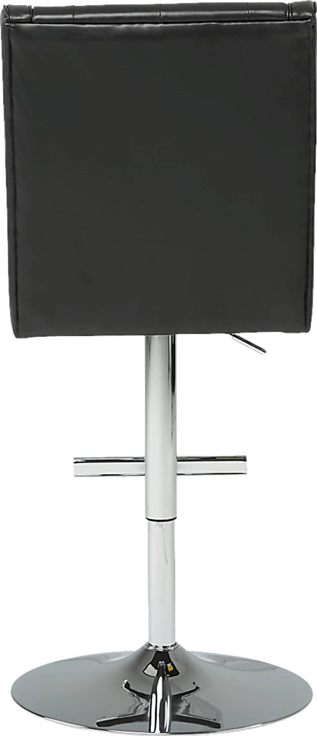 Benji Black Adjustable Swivel Barstool - Thumbnail - Image 3