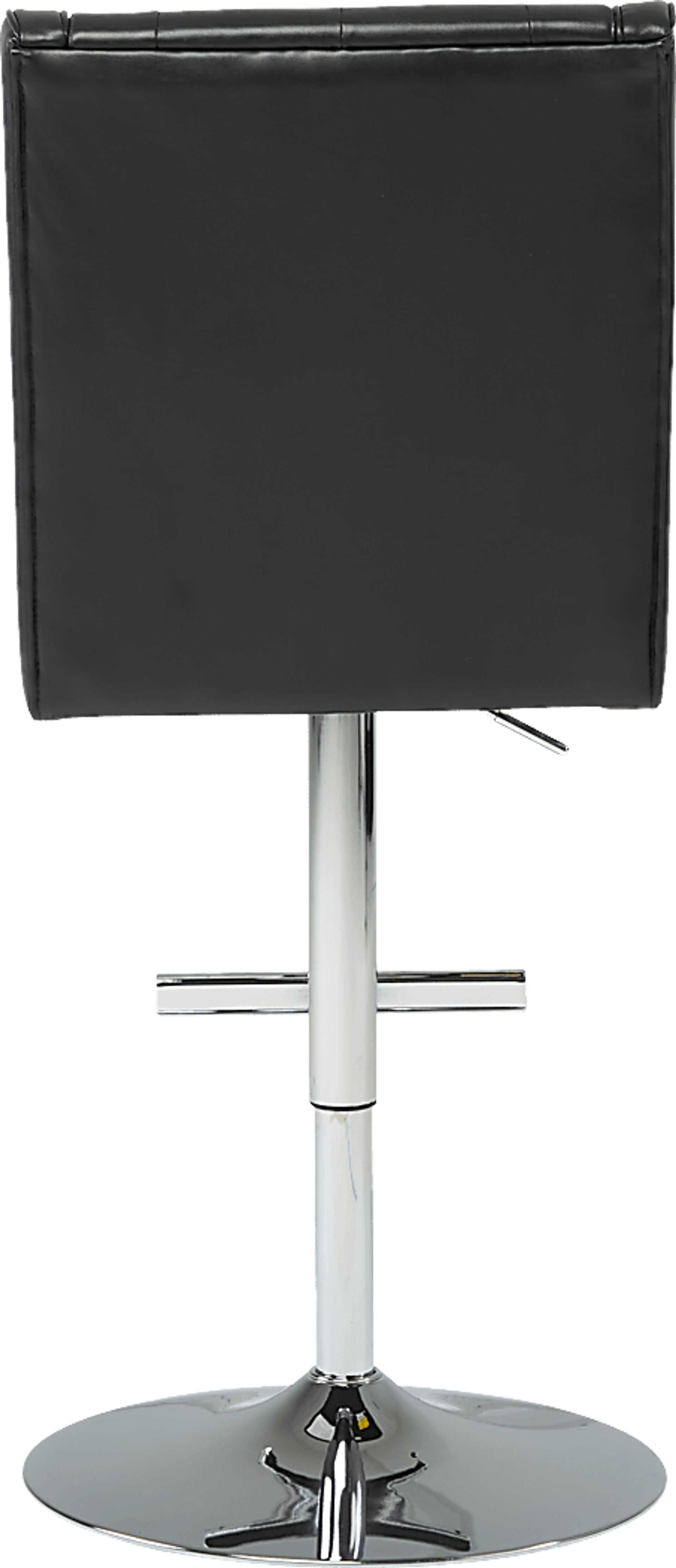 Benji Black Adjustable Swivel Barstool - Image 3