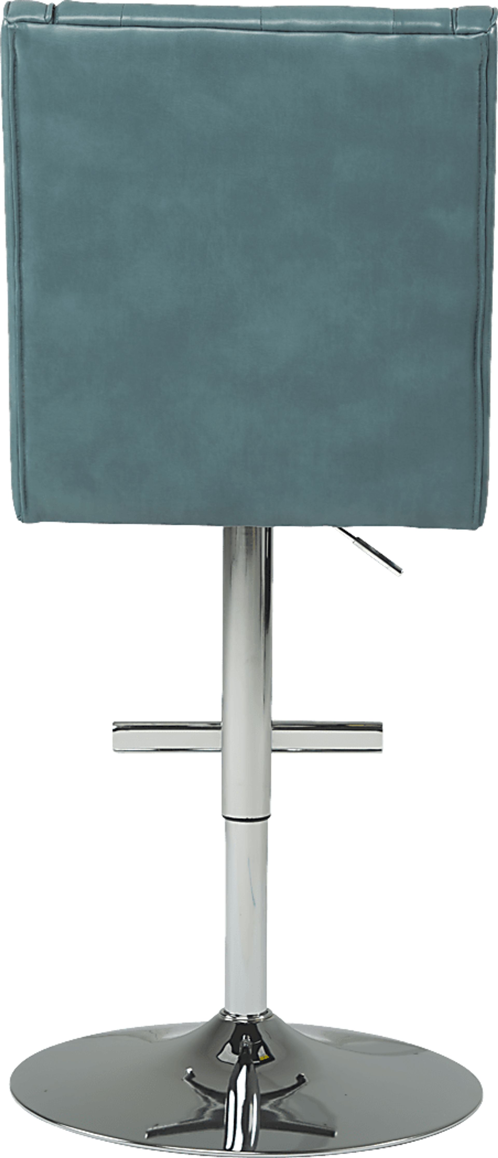 Benji Blue Adjustable Swivel Barstool - Image 3