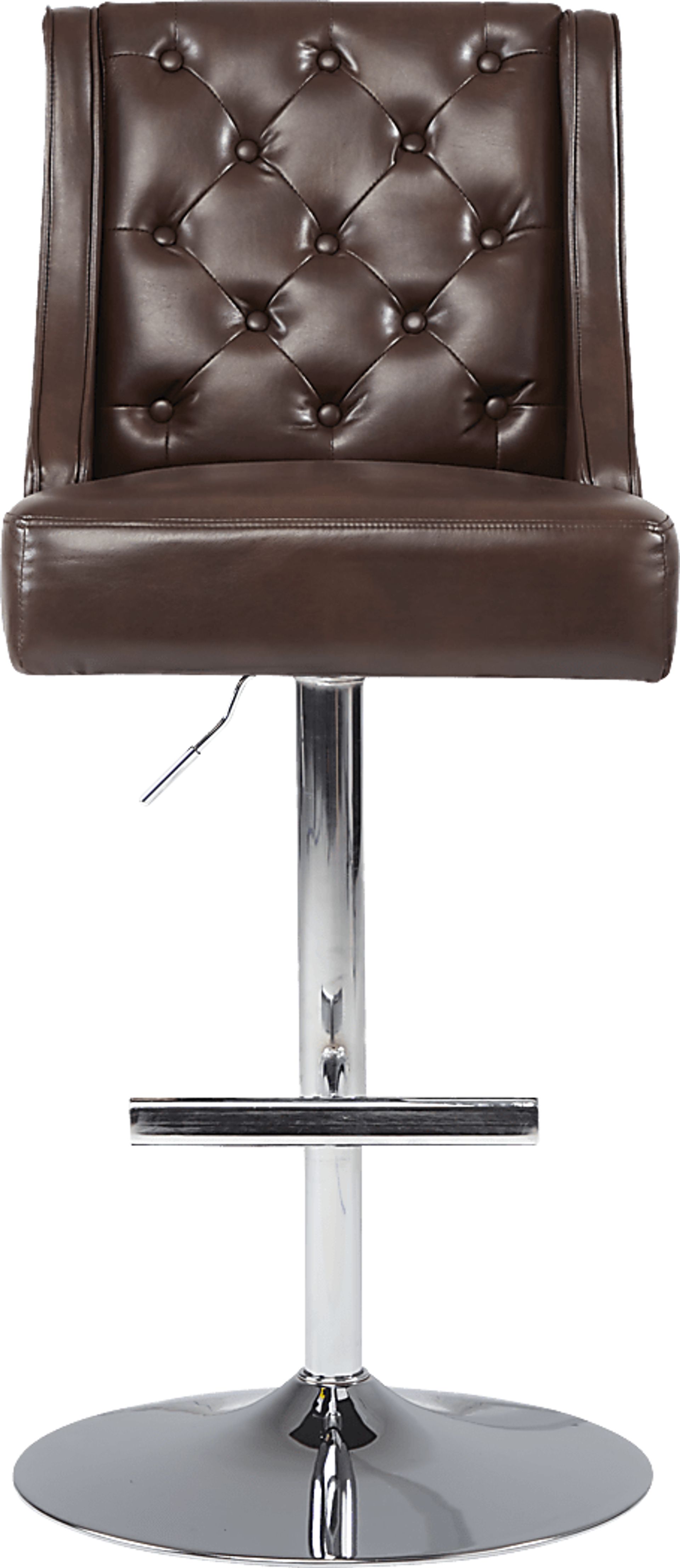 Benji Chocolate Adjustable Swivel Barstool - Image 2