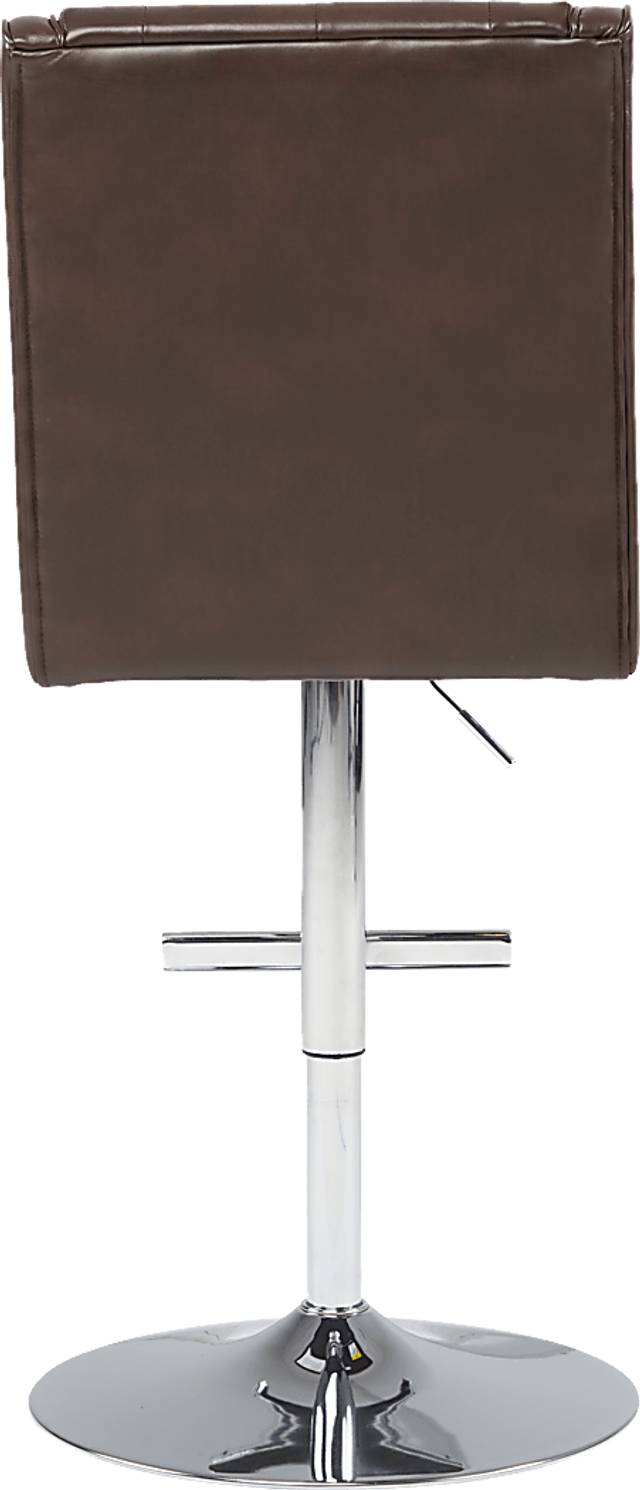 Benji Chocolate Adjustable Swivel Barstool - Thumbnail - Image 3