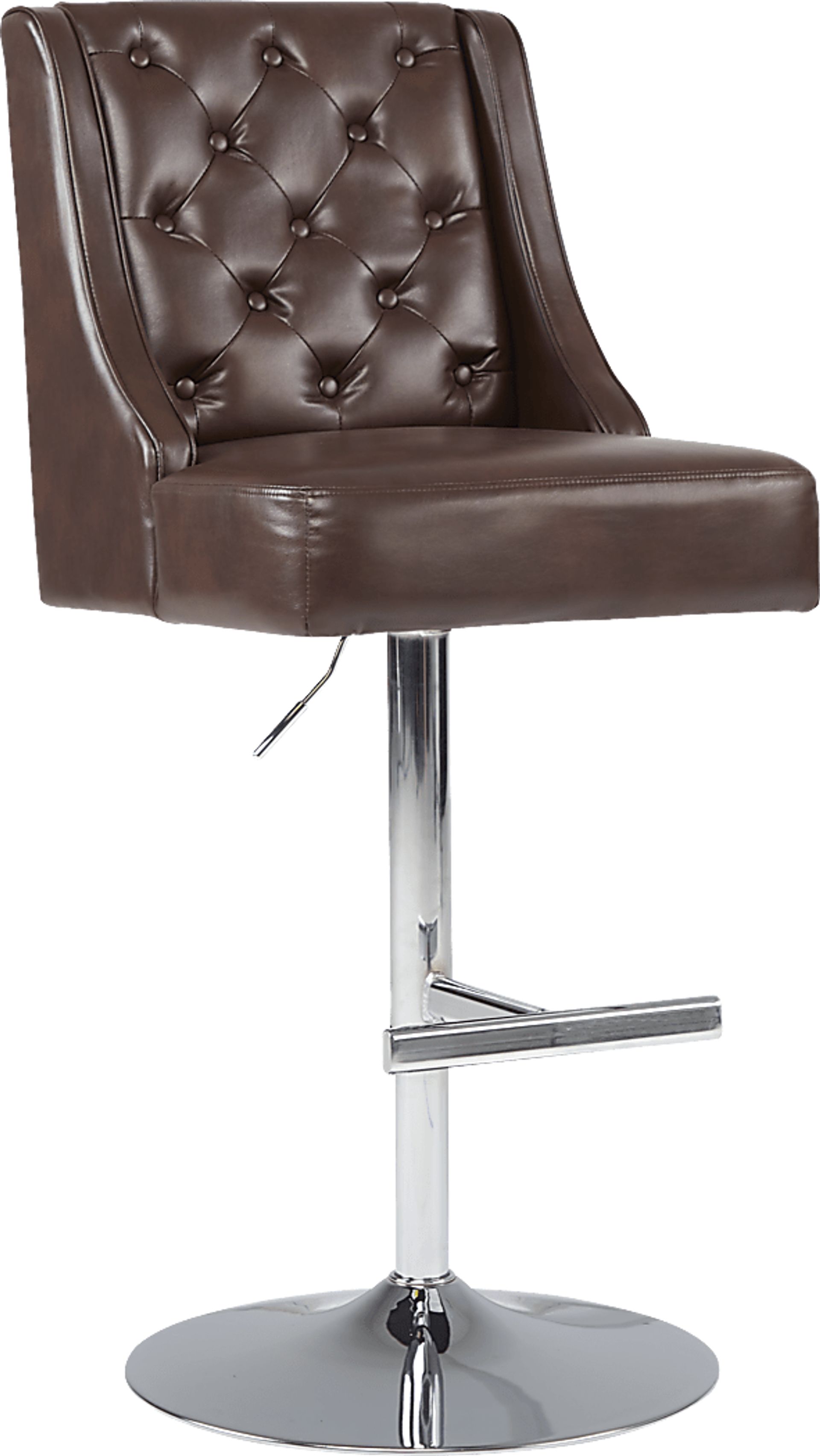 Benji Chocolate Adjustable Swivel Barstool - Image 1