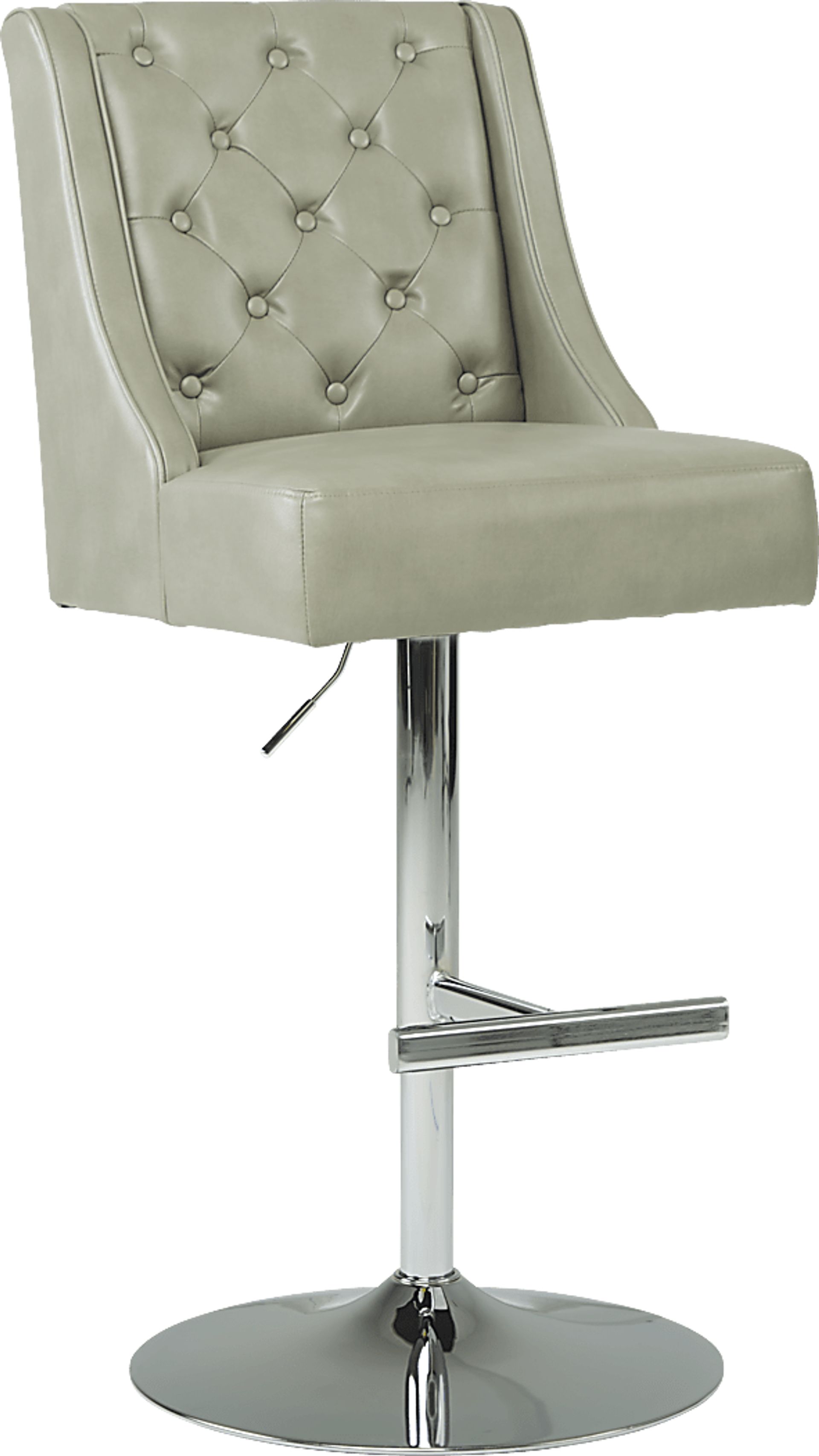 Benji Gray Adjustable Swivel Barstool - Image 1