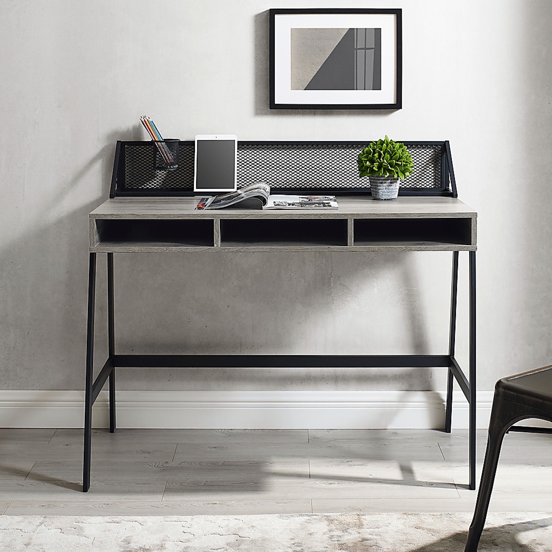 Benmar Gray Desk - Image 5