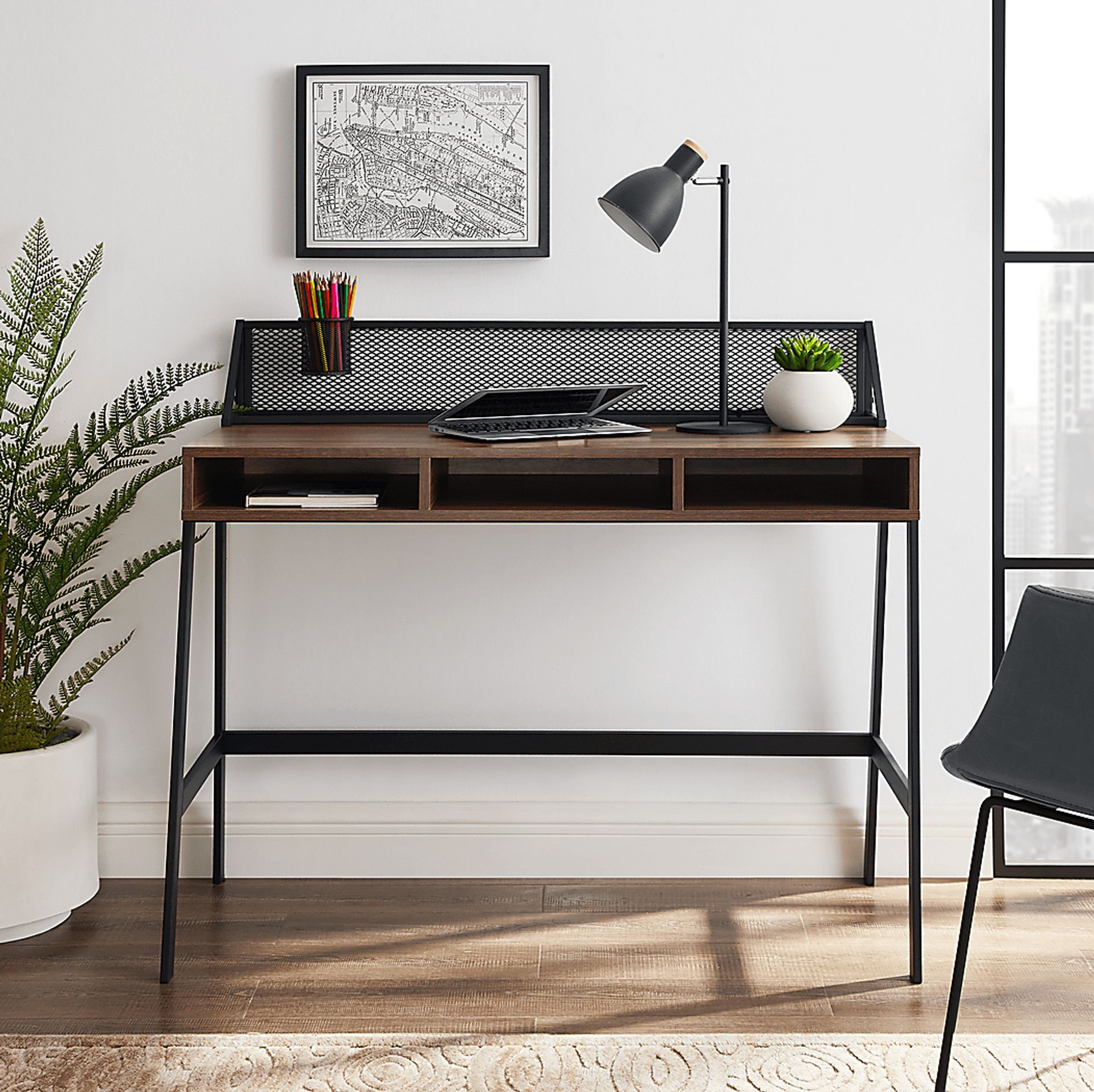 Benmar Walnut Desk - Image 5